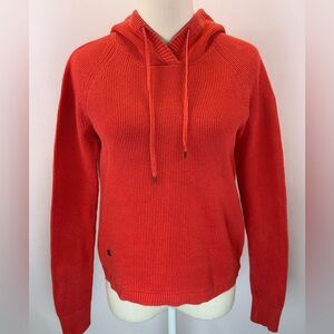 Lauren Ralph Lauren Women's Red Waffle King Pullover Hoodie Sweater Size SP